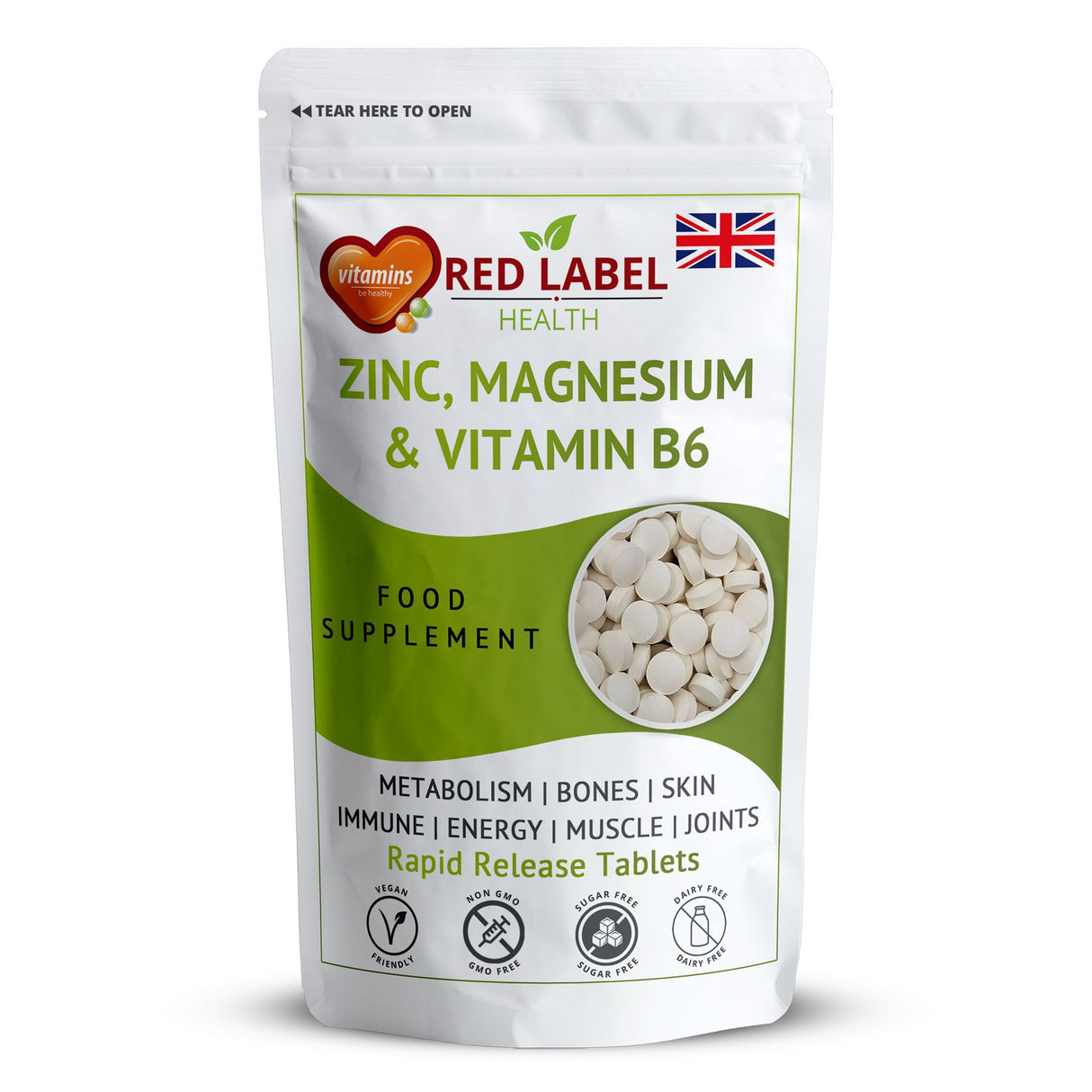 Zinc Magnesium Vitamin B6 - 100 Tablets