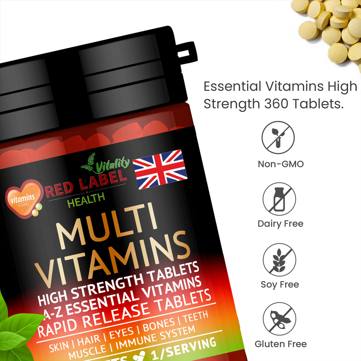 Multi Vitamins And Minerals - 180 Tablets