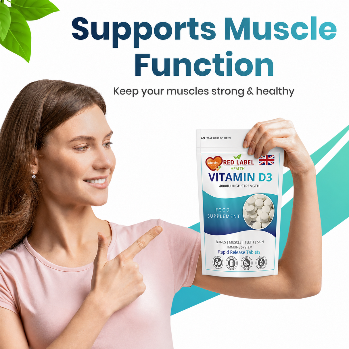 Vitamin D3 4000IU - 200 Tablets