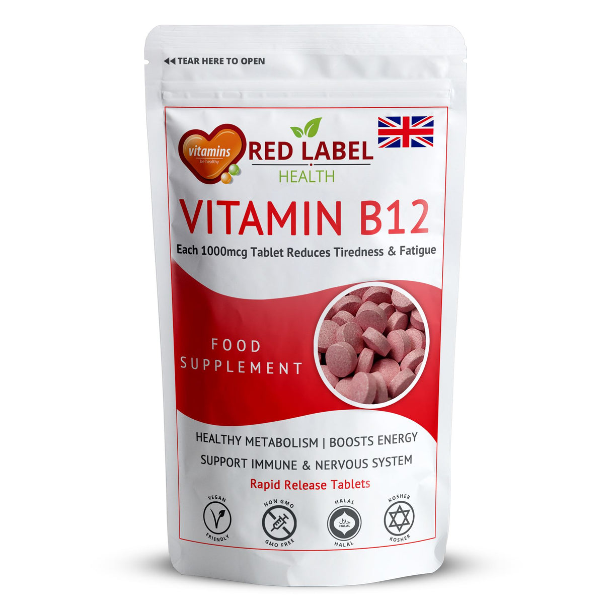 Vitamin B12 1000mcg - 100 Tablets