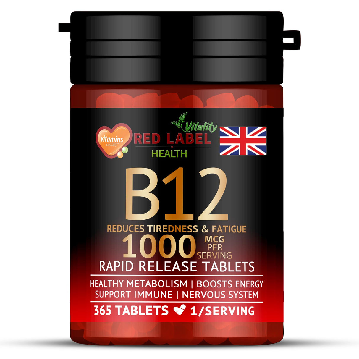 Vitamin B12 1000mcg - 365 Tablets