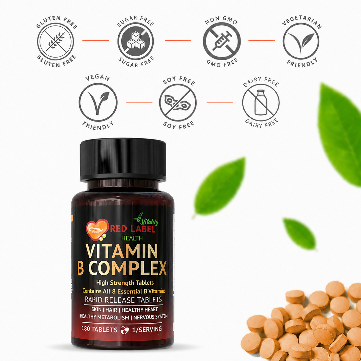 Vitamin B Complex - 180 Tablets