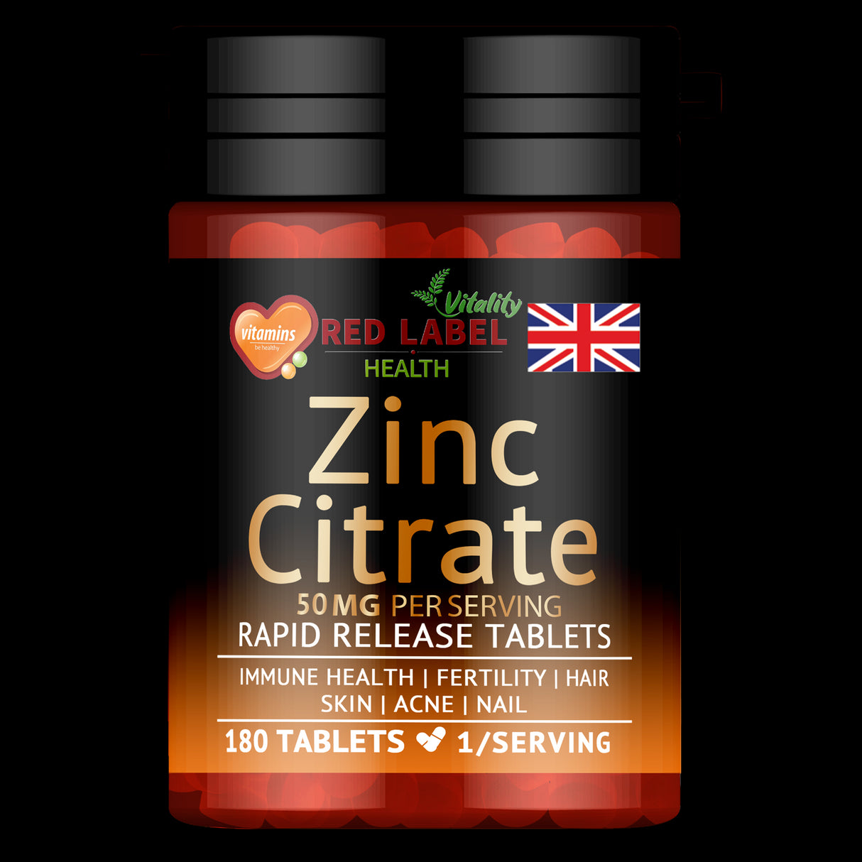 Zinc Citrate 50mg - 180 Tablets