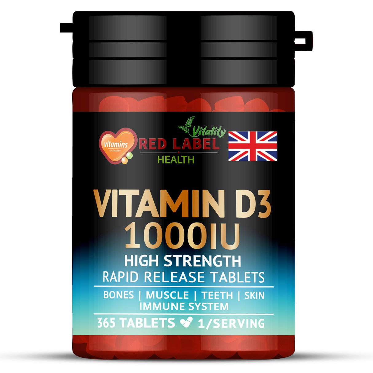 Vitamin D3 1000IU - 365 Tablets