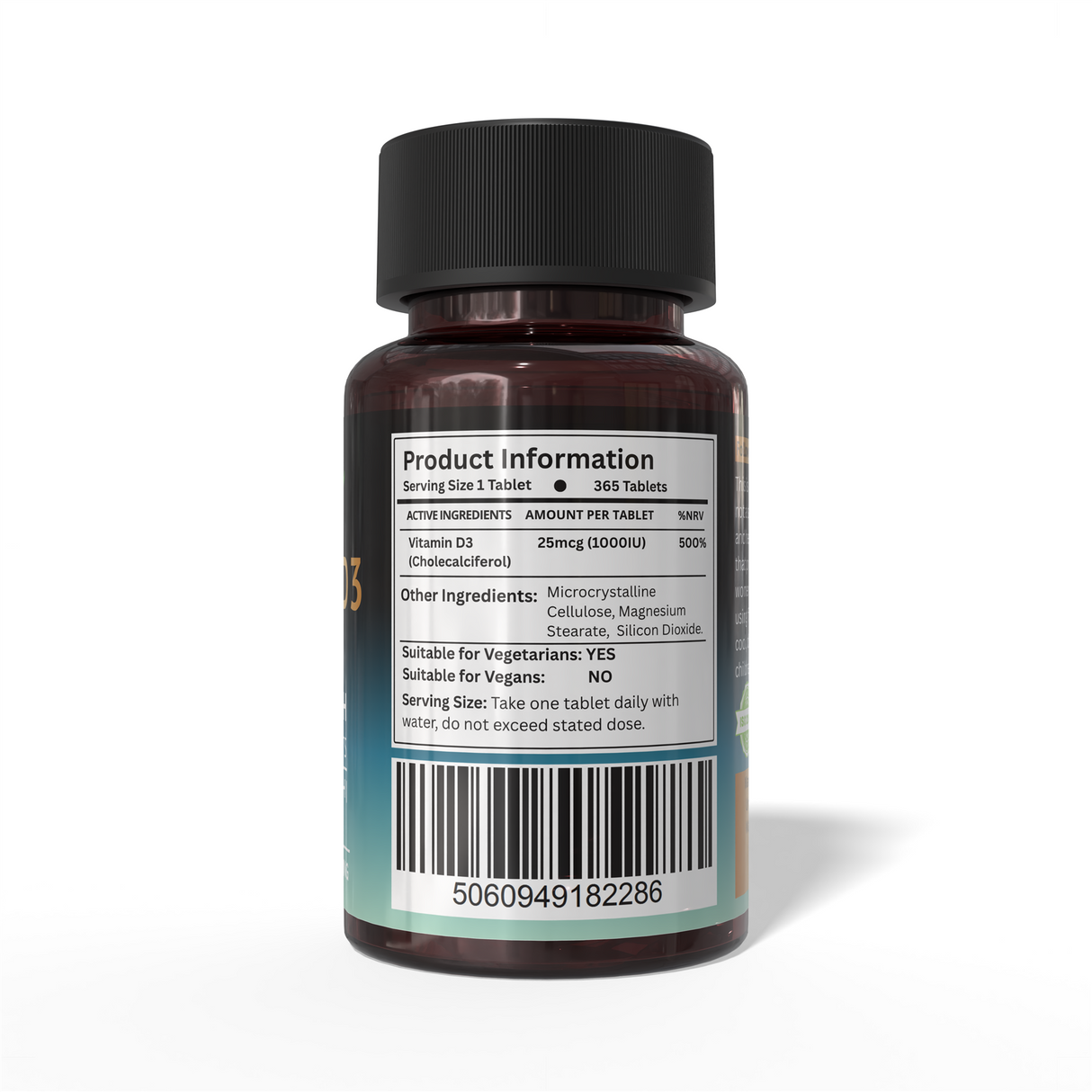 Vitamin D3 1000IU - 365 Tablets