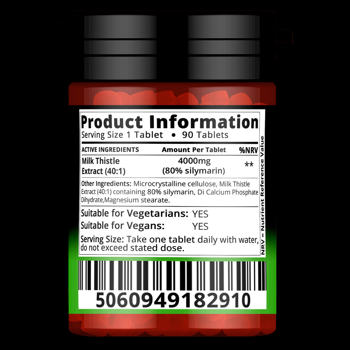 Milk Thistle Extract 4000mg 90 Tablets