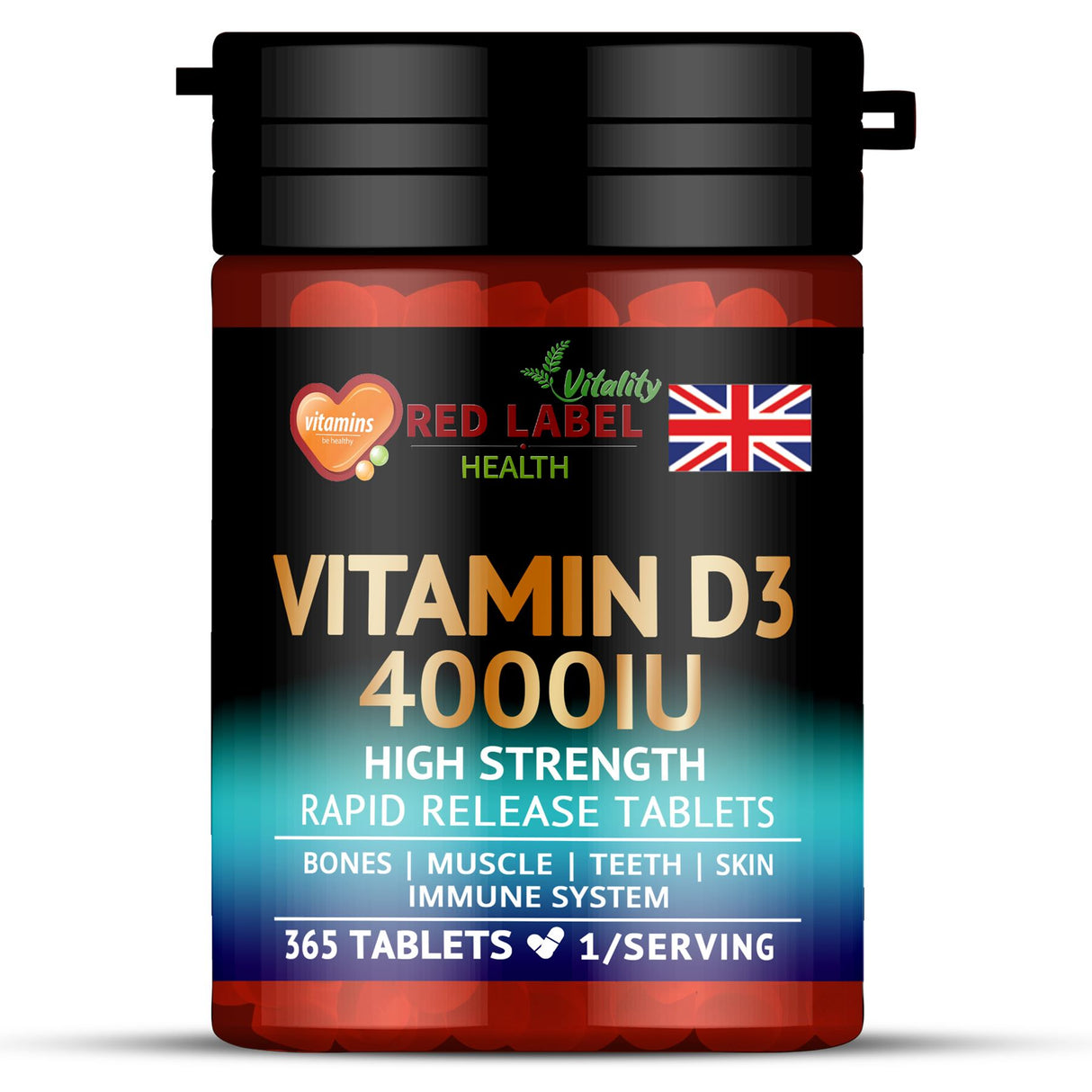 Vitamin D3 4000IU - 365 Tablets