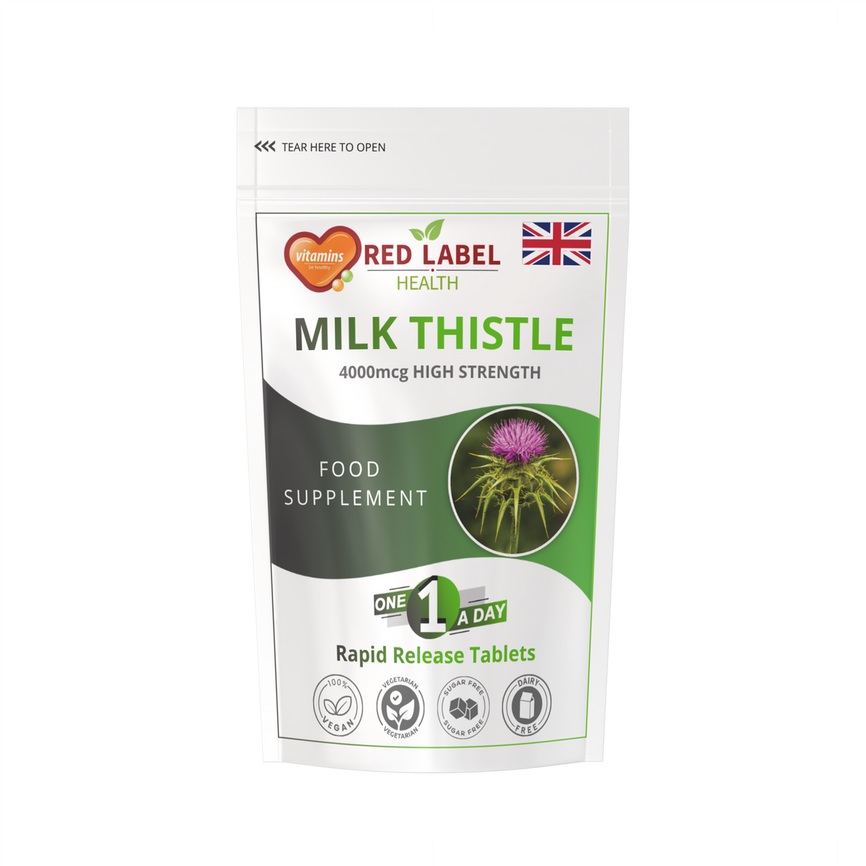 Milk Thistle Extract 4000mg - 100 Tablets