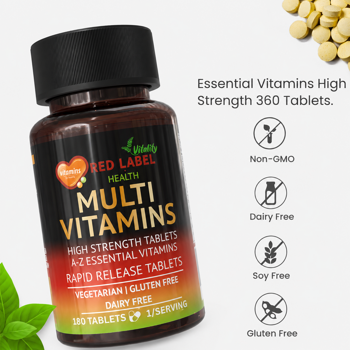 Multi Vitamins And Minerals - 180 Tablets
