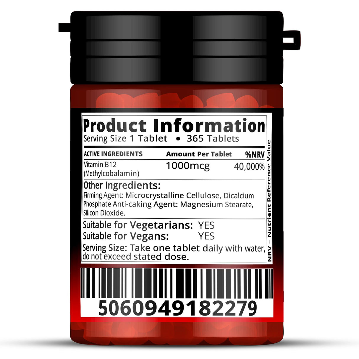 Vitamin B12 1000mcg - 365 Tablets