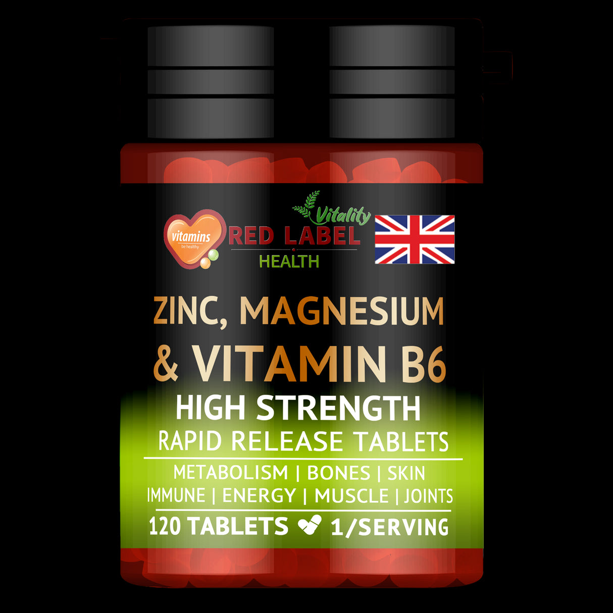 Zinc Magnesium Vitamin B6 - 120 Tablets