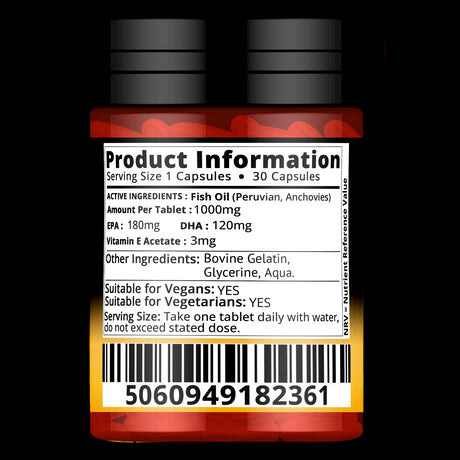 Omega 3 Fish Oil 1000mg - 30 Capsules