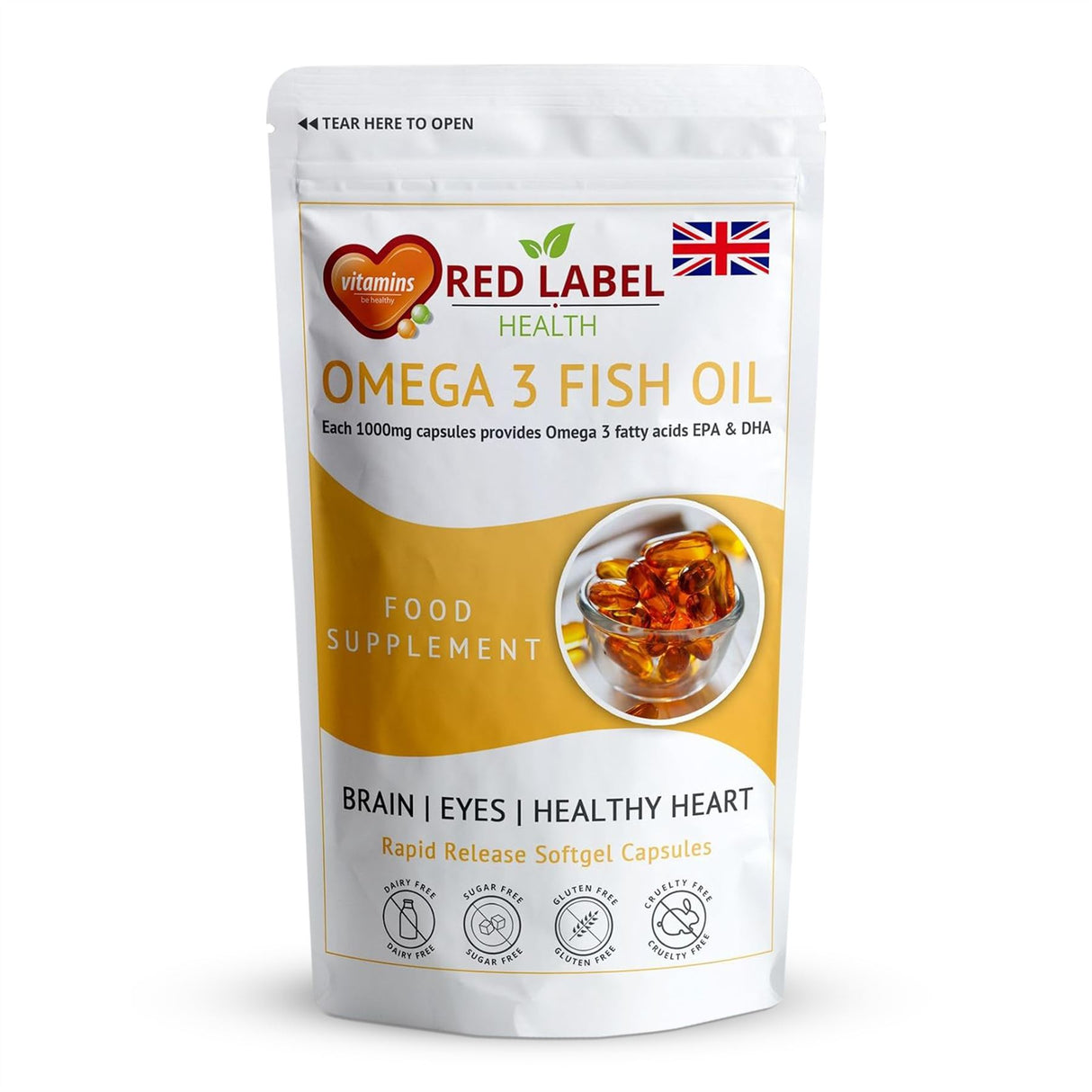 Omega 3 Fish Oil 1000mg - 60 Capsules