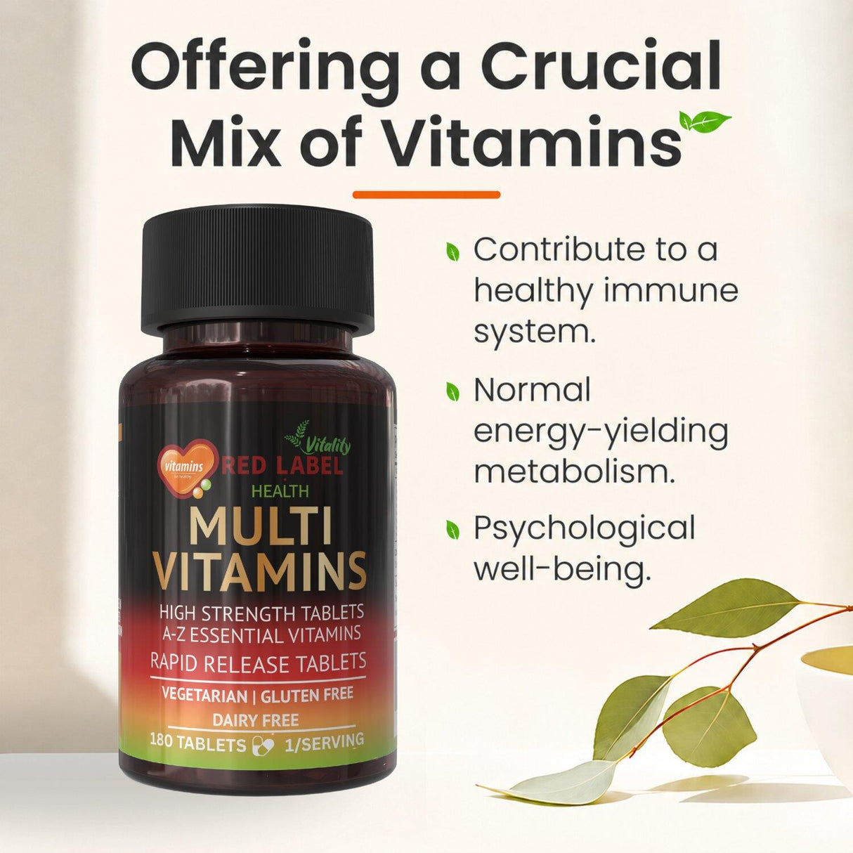 Multi Vitamins And Minerals - 180 Tablets