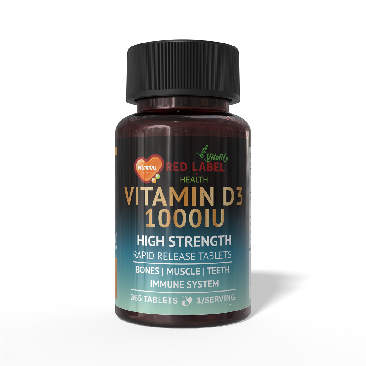 Vitamin D3 1000IU - 365 Tablets