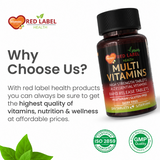 Multi Vitamins And Minerals - 180 Tablets