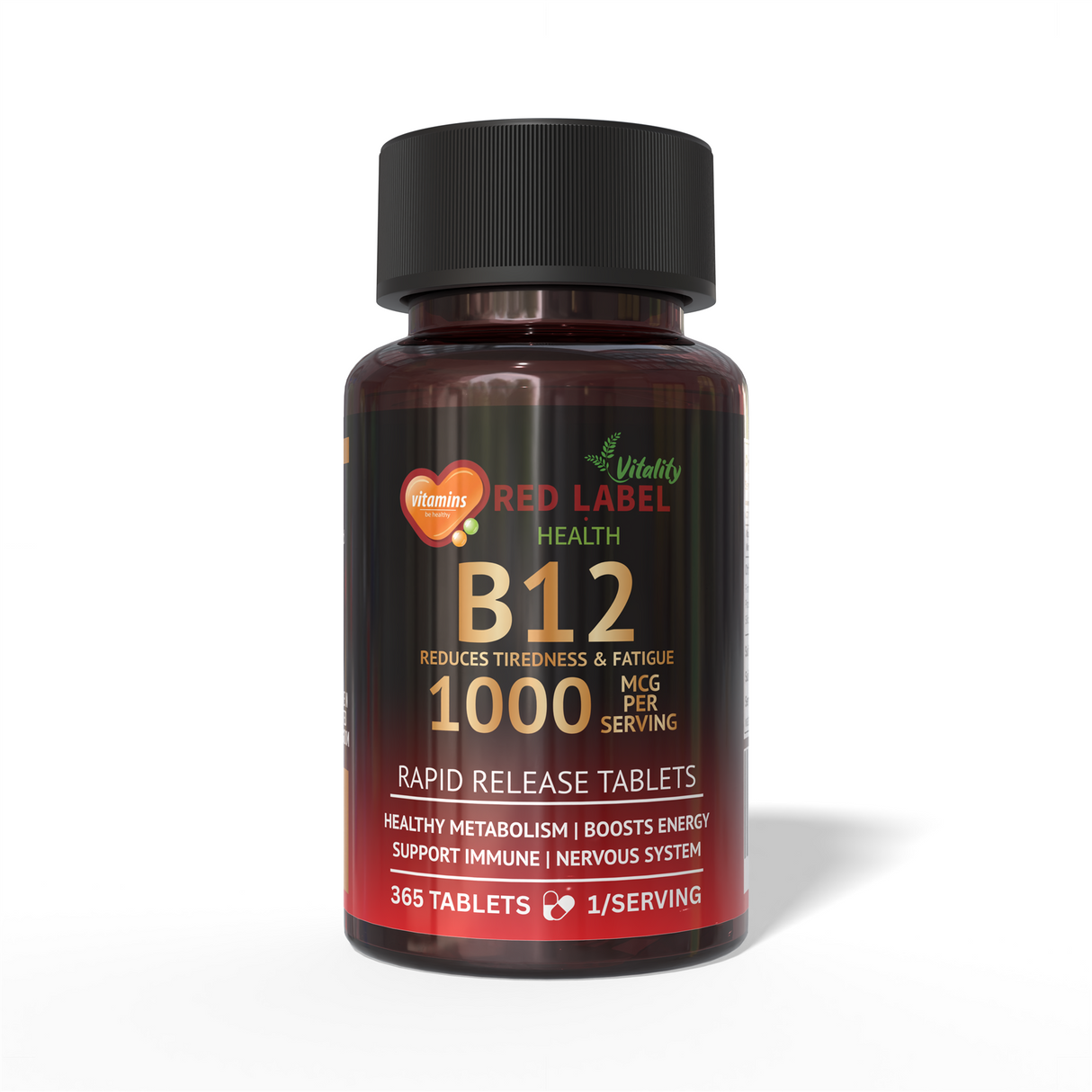 Vitamin B12 1000mcg - 365 Tablets