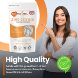 Zinc Citrate 50mg - 100 Tablets