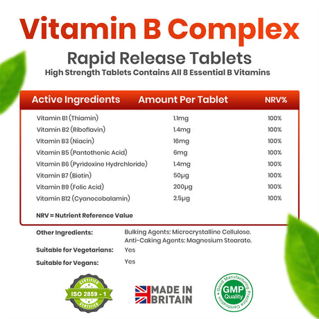 Vitamin B Complex - 30 Tablets