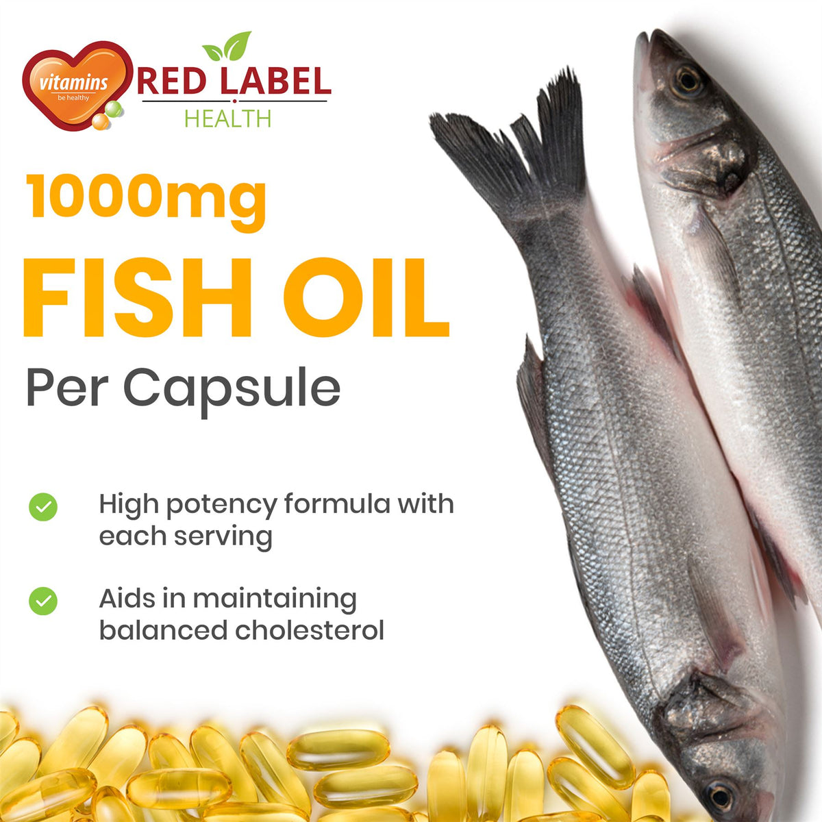 Omega 3 Fish Oil Capsules 1000mg