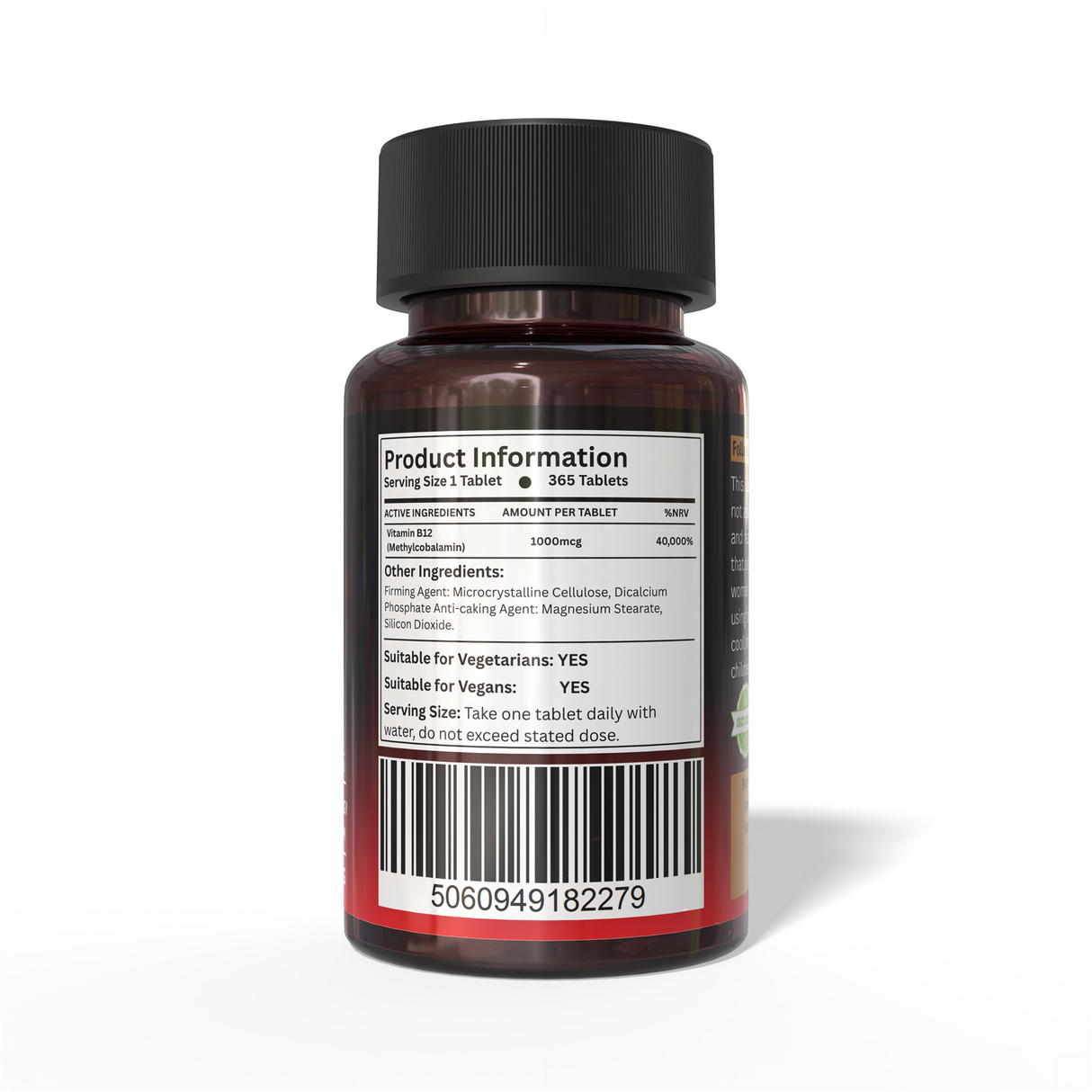 Vitamin B12 1000mcg - 365 Tablets