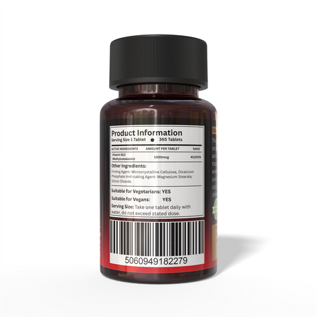 Vitamin B12 1000mcg - 365 Tablets