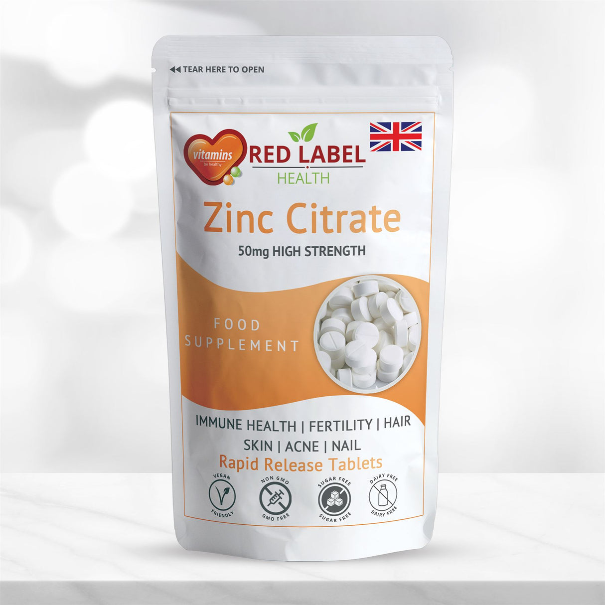 Zinc Citrate 50mg - 30 Tablets