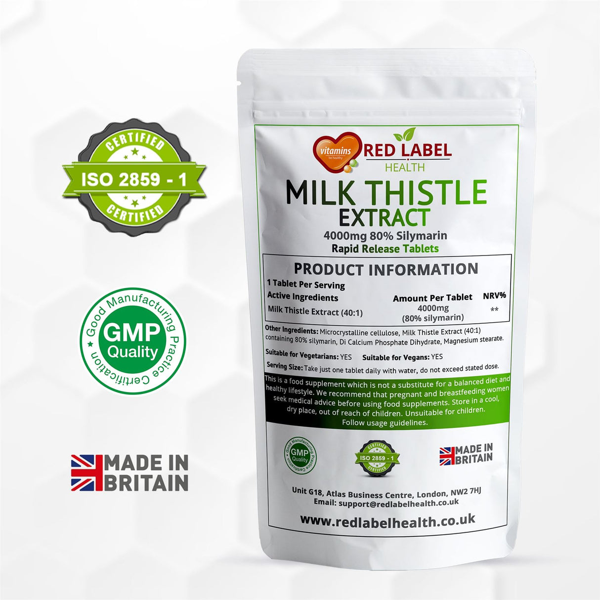 Milk Thistle Extract 4000mg - 400 Tablets