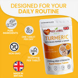 Turmeric 400 Tablets 2620mg with Black Pepper & Ginger