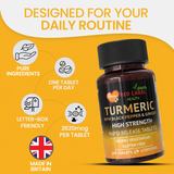 Turmeric 180 Tablets 2620mg with Black Pepper & Ginger