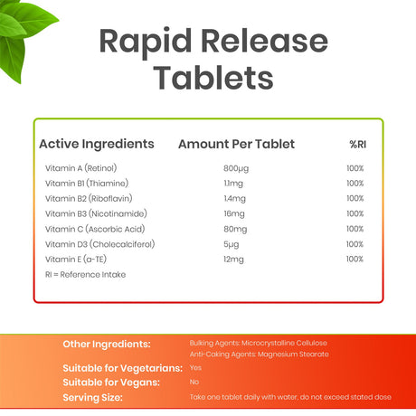 Multi Vitamins - 30 Tablets