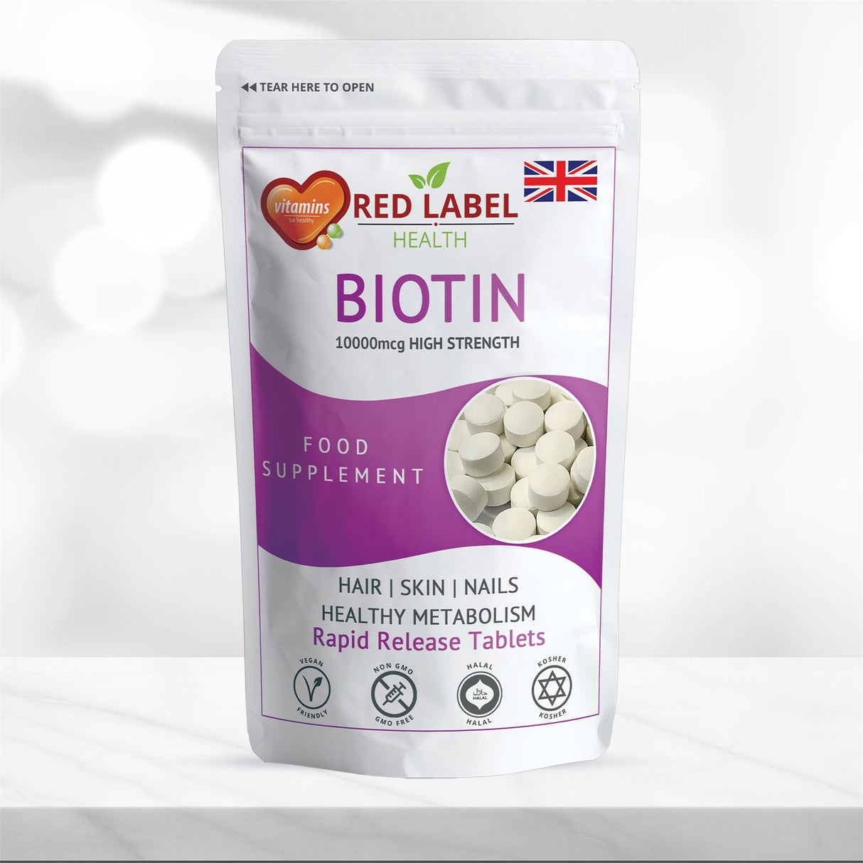 Biotin 10mg - 30 Tablets