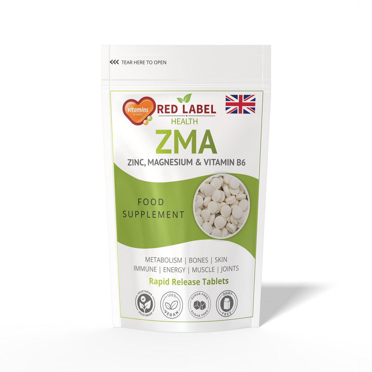 Zinc Magnesium Vitamin B6 - 100 Tablets