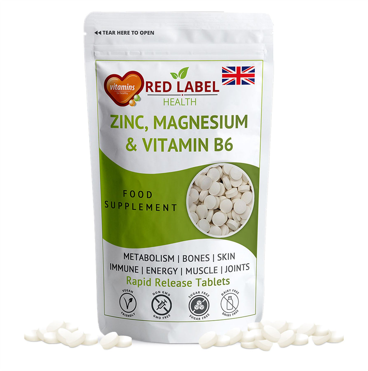 Zinc Magnesium Vitamin B6 - 60 Tablets