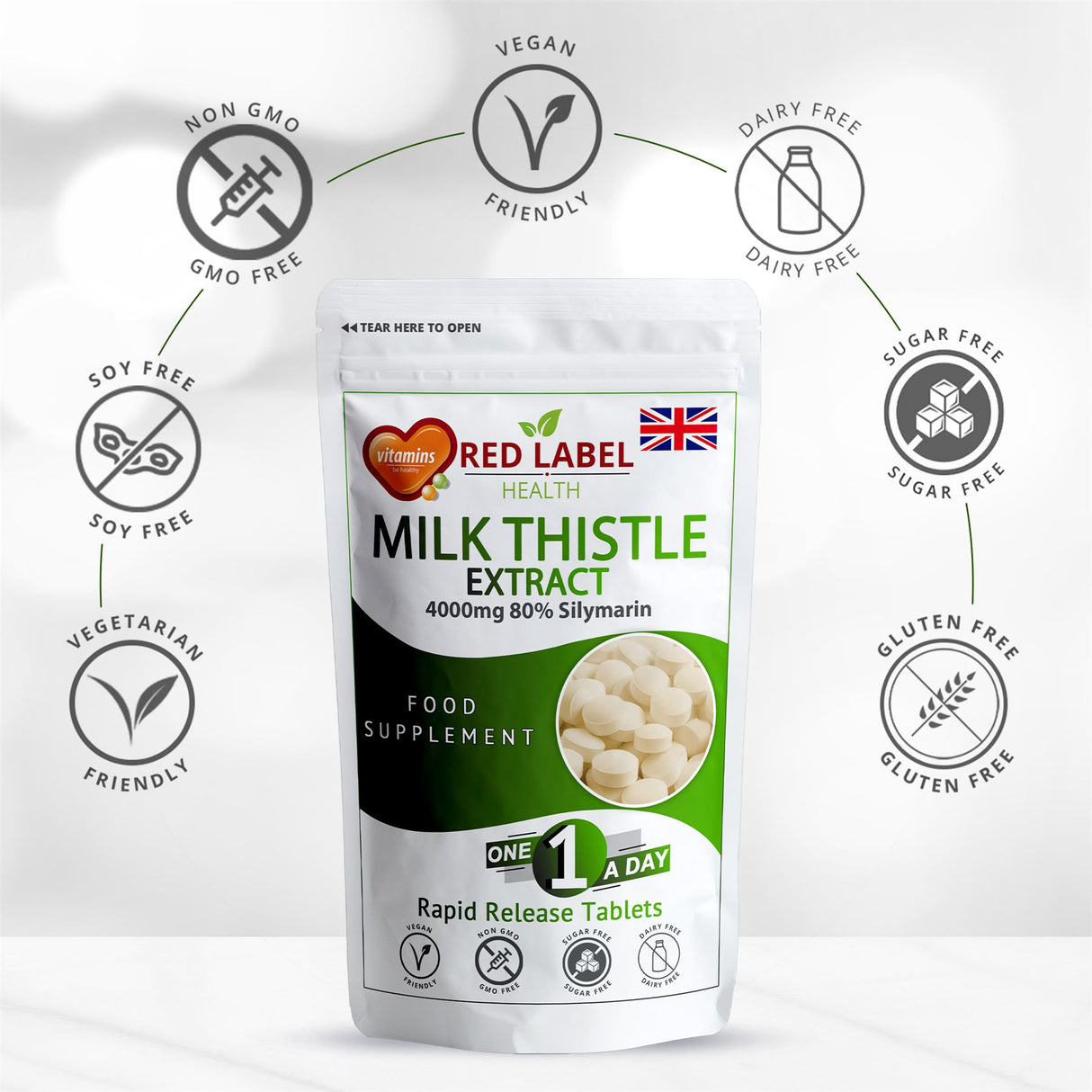 Milk Thistle Extract 4000mg - 200 Tablets