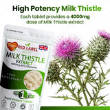 Milk Thistle Extract 4000mg - 180 Tablets