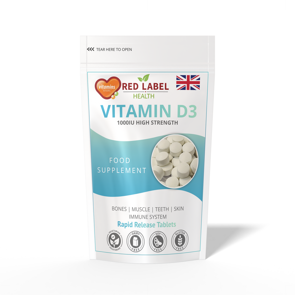 Vitamin D3 1000IU - 120 Tablets