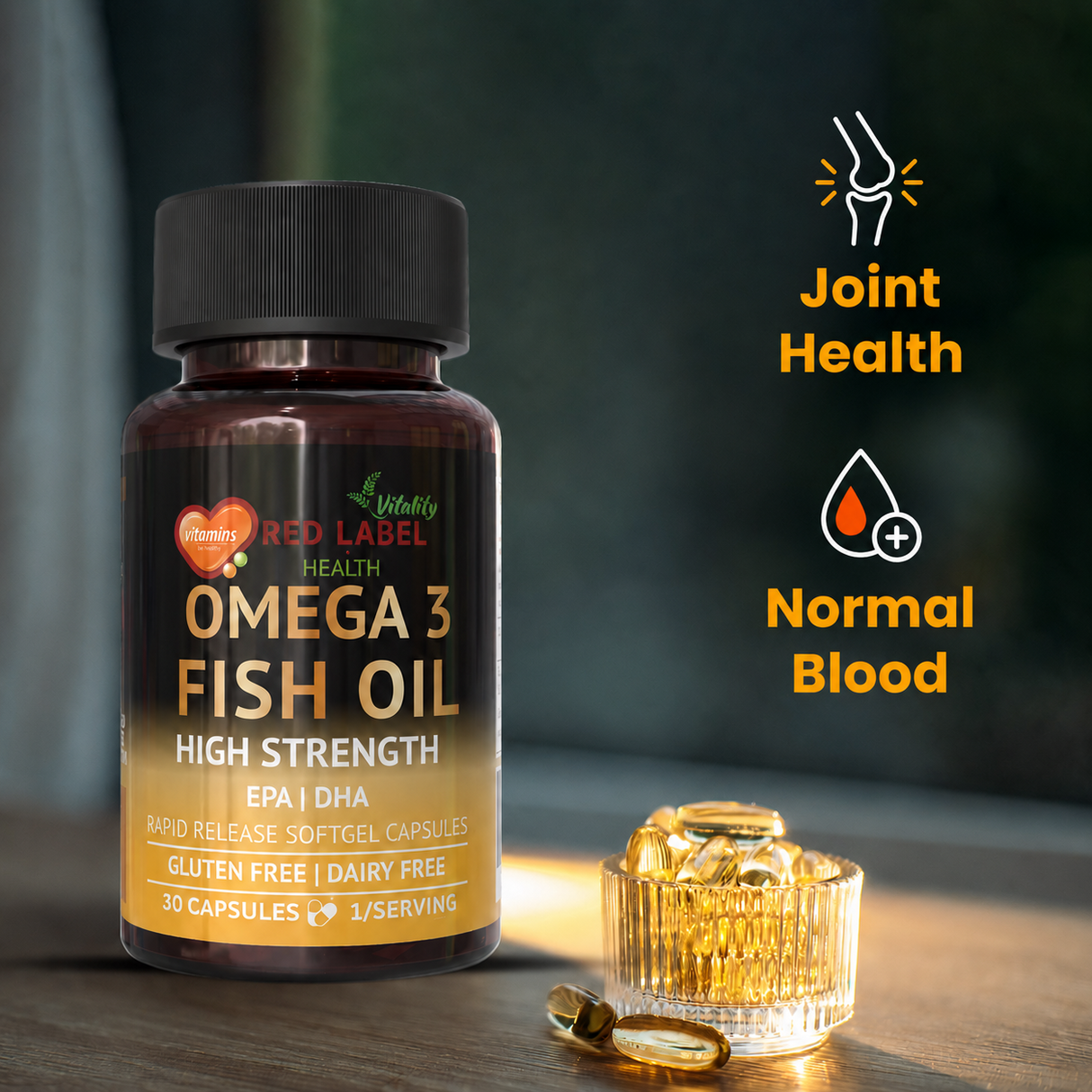 Omega 3 Fish Oil 1000mg - 30 Capsules