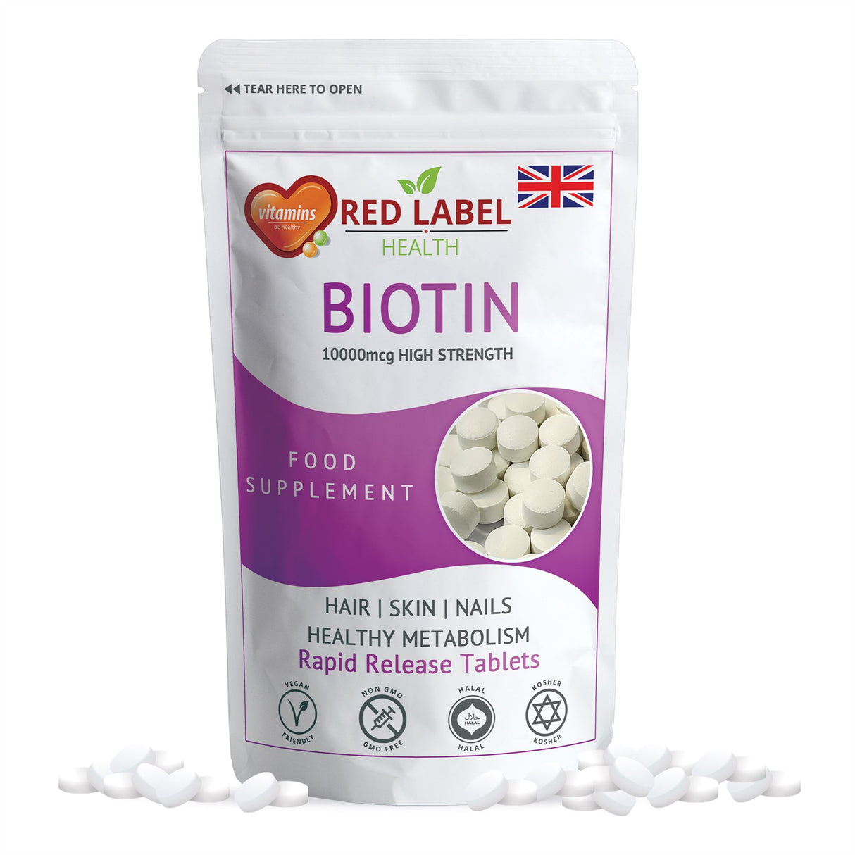 Biotin 10mg - 400 Tablets