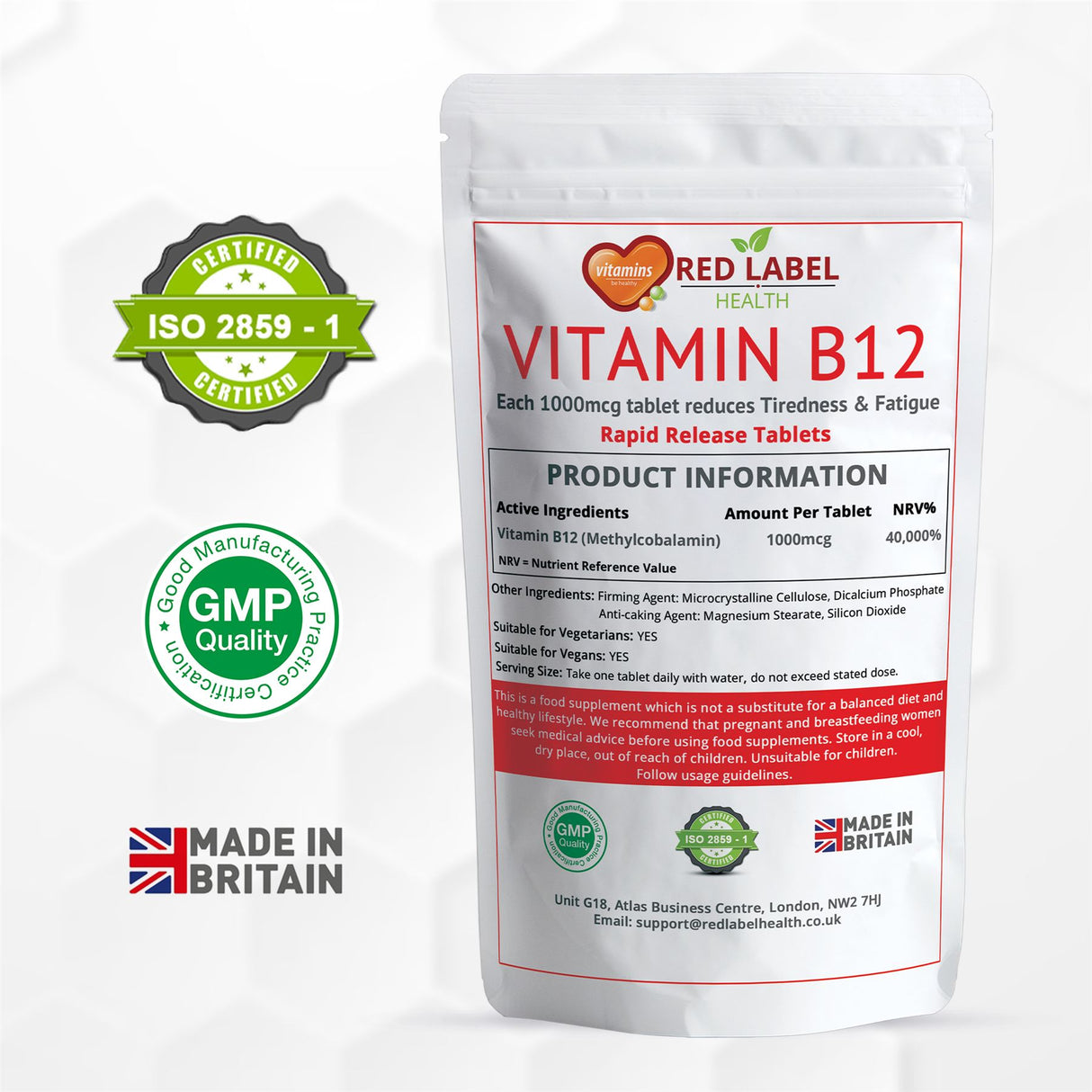 Vitamin B12 1000mcg - 400 Tablets