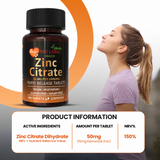 Zinc Citrate 50mg - 180 Tablets