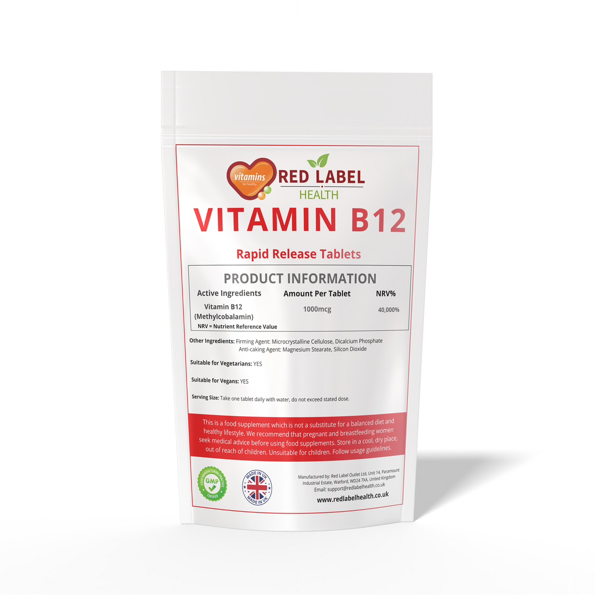 Vitamin B12 1000mcg - 300 Tablets