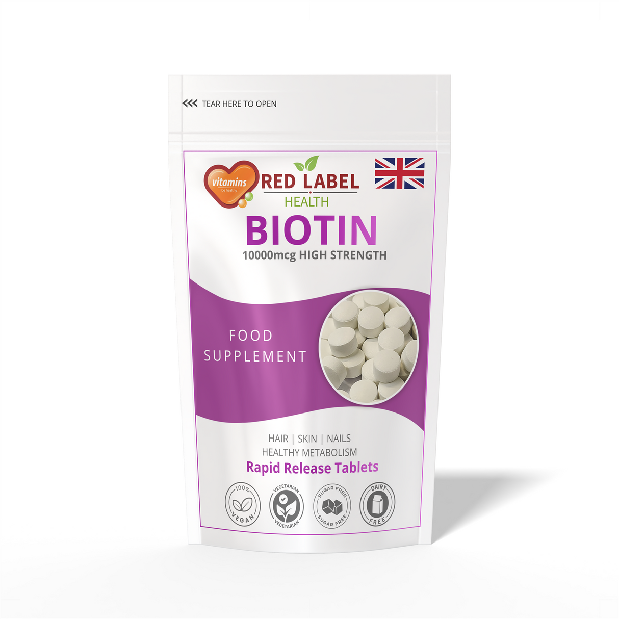 Biotin 10mg - 120 Tablets