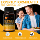 Turmeric 180 Tablets 2620mg with Black Pepper & Ginger
