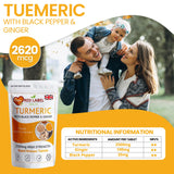 Turmeric 365 Tablets 2620mg with Black Pepper & Ginger
