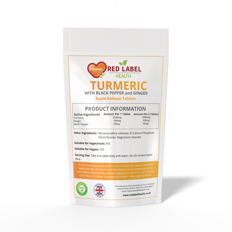 Turmeric 300 Tablets 2620mg with Black Pepper & Ginger