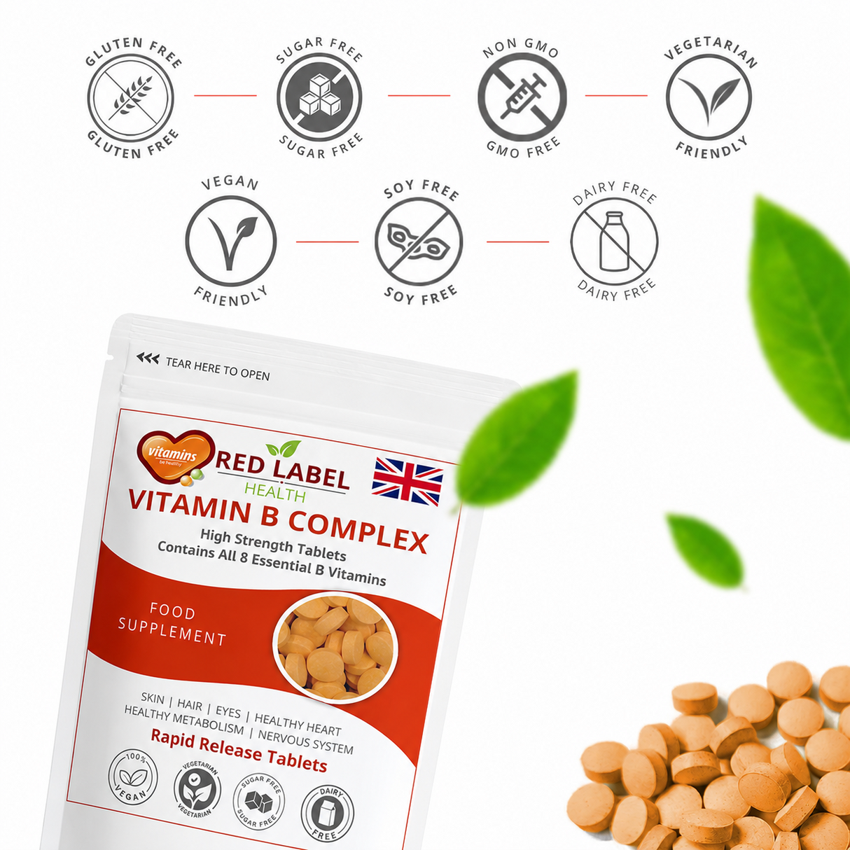 Vitamin B Complex - 90 Tablets