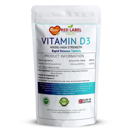 Vitamin D3 4000IU - 120 Tablets
