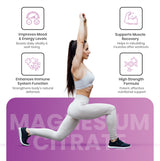 Magnesium Citrate 740mg - 180 Capsules High Strength Fatigue & PMS