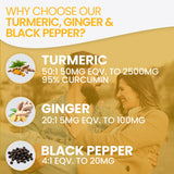 Turmeric 365 Tablets 2620mg with Black Pepper & Ginger